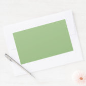 Solid Sage Green Rectangle Stickers (Umschlag)