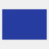 Solid schlicht ägyptisch blau geschenkpapier set (Vorderseite 2)