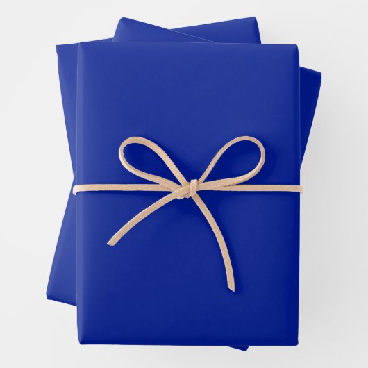 Solid schlicht ägyptisch blau geschenkpapier set (Beispiel)