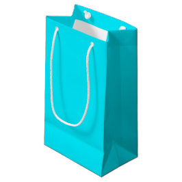 Solid schlicht blau kleine geschenktüte