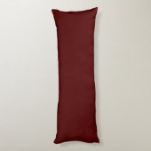 Solid Schlicht Dark Red Seitenschläferkissen (Rückseite (Vertikal))