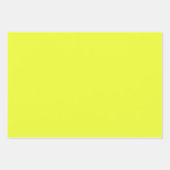 Solid, schlicht, hellgelb geschenkpapier set (Vorderseite 2)