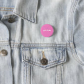 Solid Schlicht Taffy Baby Pink Button (Beispiel)
