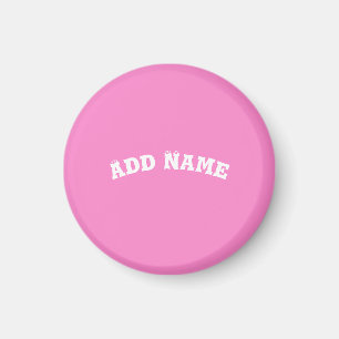 Solid Schlicht Taffy Baby Pink Magnet