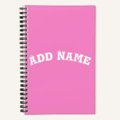 Solid Schlicht Taffy Baby Pink Notizblock (Vorderseite)