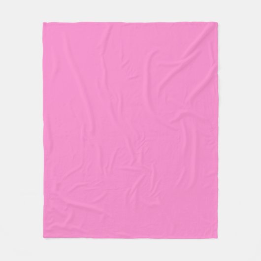 Solid schlicht Taffy Pink Fleecedecke (Vorderseite)