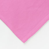 Solid schlicht Taffy Pink Fleecedecke (Ecke)