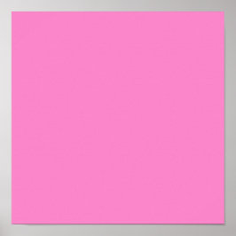 Solid schlicht Taffy Pink Poster