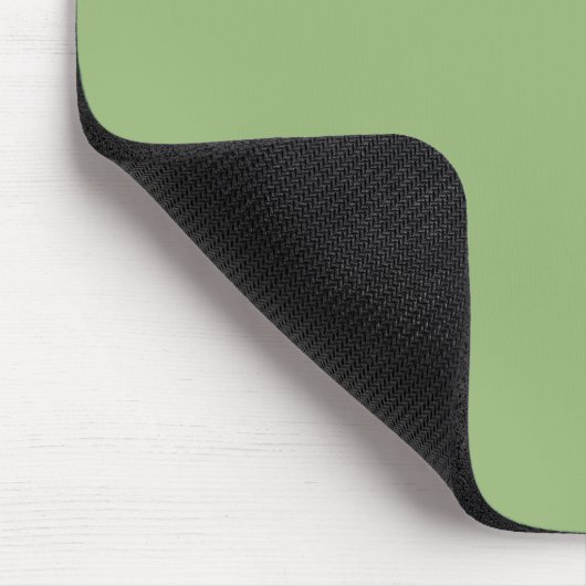 Solid schlichte Salbei grün Mousepad (Ecke)