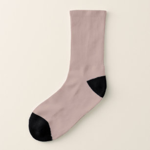 Solid schmutziges rosa Beige Socken
