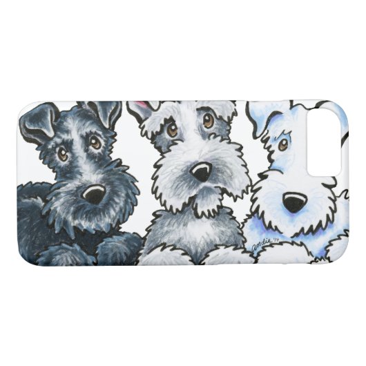 Solid Schnauzers Case-Mate iPhone Hülle (Rückseite (Horizontal))