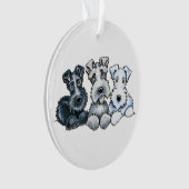 Solid Schnauzers Ornament (Vorderseite)