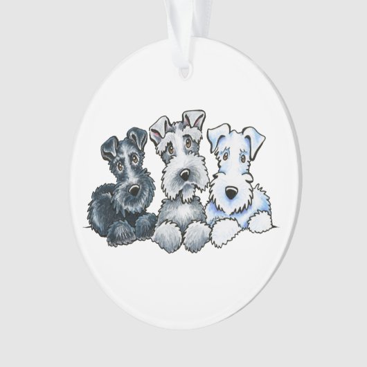Solid Schnauzers Ornament (Vorderseite)