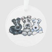 Solid Schnauzers Ornament (Vorderseite)