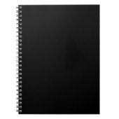 Solid schwarz notizblock (Vorderseite)