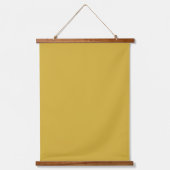 Solid Senf Gelb 26"x36" Vertikal Wandteppich Mit Holzrahmen (Vorderseite)