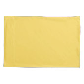 Solid Senf Yellow Kissenbezug (Rückseite)