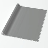 Solid Silver Graue Blockfarbe Geschenkpapier (Ungerollt)