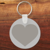 Solid Silver Heart Keychain Schlüsselanhänger (Vorderseite)