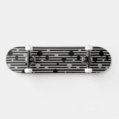 Solid Silver Skateboard (Horizontal)