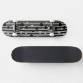 Solid Silver Skateboard (Horizontal)
