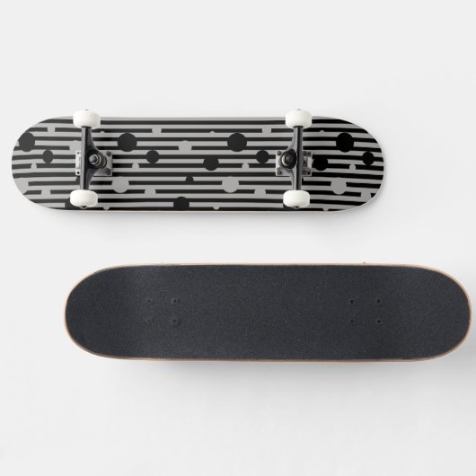 Solid Silver Skateboard (Horizontal)