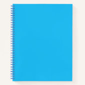 Solid Sky Blue Color Notizblock (Vorderseite)