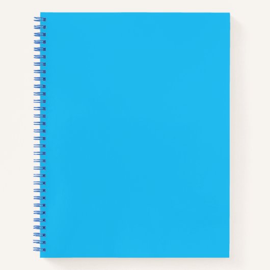 Solid Sky Blue Color Notizblock (Vorderseite)