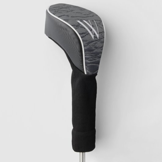 Solid Slate Gray Monogram Golf Headcover (angewinkelt)