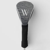 Solid Slate Gray Monogram Golf Headcover (Vorderseite)