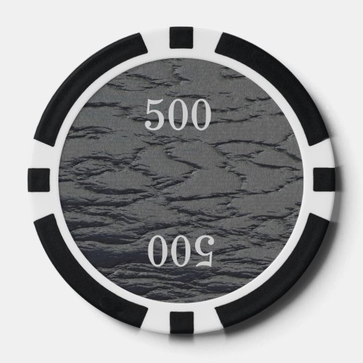 Solid Slate Gray Pokerchips (Vorderseite)