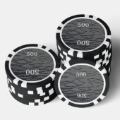 Solid Slate Gray Pokerchips (Stapel)