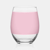 Solid Soft Blush Pink Glass Weinglas Ohne Stiel (Rechts)