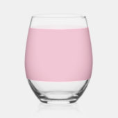 Solid Soft Blush Pink Glass Weinglas Ohne Stiel (Links)