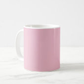 Solid Soft Blush Pink Mug Kaffeetasse (Vorderseite Links)