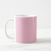 Solid Soft Blush Pink Mug Kaffeetasse (Links)