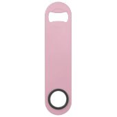 Solid Soft Blush Pink Opener Speed Flaschenöffner (Rückseite)