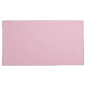 Solid Soft Blush Pink Pillowcase Kissenbezug (Vorderseite-Rechts)