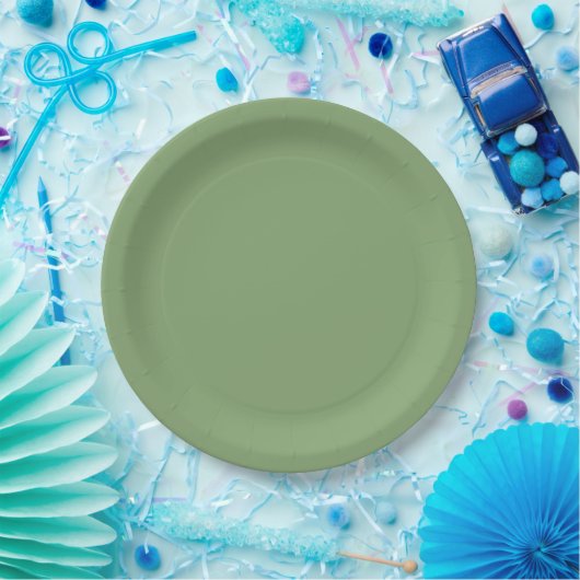 Solid Soft Green Pappteller (Party)