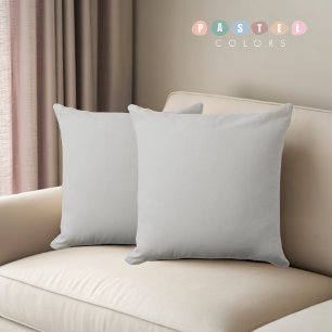 Solid Soft Light Gray Pastel Steel Grau Farbe Kissen