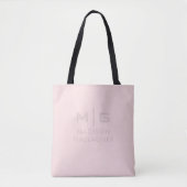 Solid Soft Light Pastel Beige Pink Color Tasche (Vorderseite)