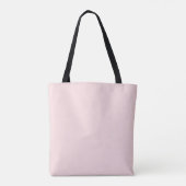Solid Soft Light Pastel Beige Pink Color Tasche (Rückseite)