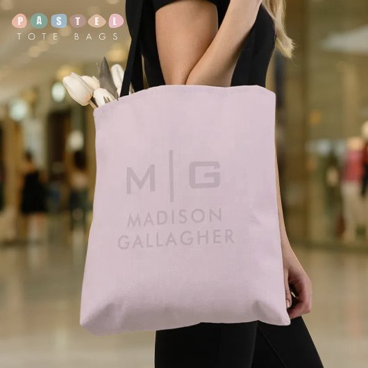 Solid Soft Light Pastel Beige Pink Color Tasche