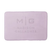 Solid Soft Light Pastel Lavender Purple Color  Badematte (Vorderseite)