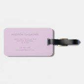 Solid Soft Light Pastel Lavender Purple Color Gepäckanhänger (Rückseite horizontal)
