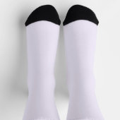 Solid Soft Light Pastel Lavender Purple Color Socken (Oben)