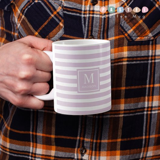 Solid Soft Light Pastel Lavender Violet Lila Kaffeetasse