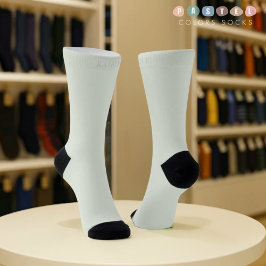 Solid Soft Light Pastel Sage Moss Green Color Socken