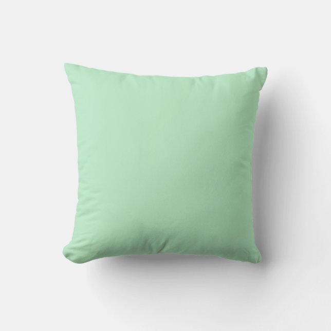 Solid Soft Mint Green Kissen (Vorderseite)