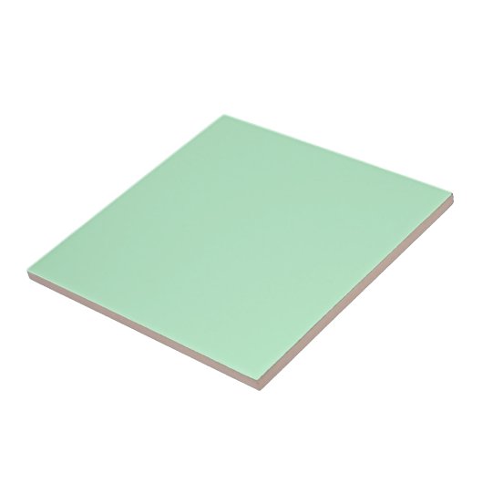 Solid Soft Mint Green Tile Fliese (Seite)
